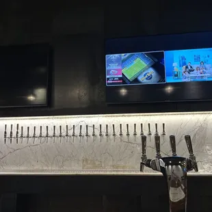 Several taps on hand and a nice bar to catch h the game.