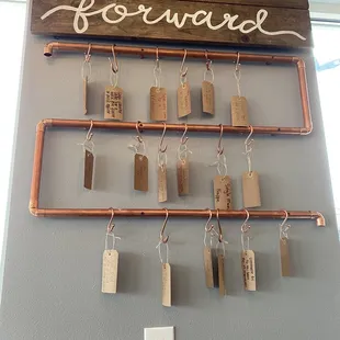 Pay it forward...coffee and menu items purchased in advance by others being kind to their community!