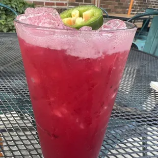 Berry spicy margaritas