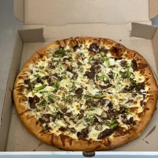 Large Philly Cheesesteak Pizza