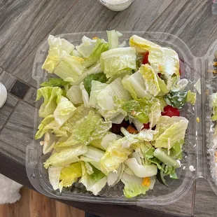 Horrible rotten lettuce that I paid a high dollar for. All the time when you order to go. Not eating there again.