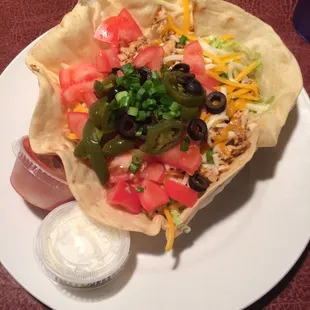 Chicken taco salad- YUM
