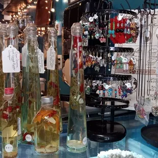 a display of jewelry