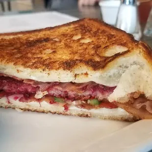 Spicy Blackberry Grilled Cheese Bacon