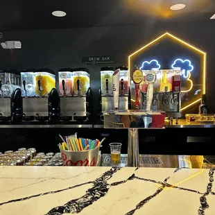 Frozen drink selection