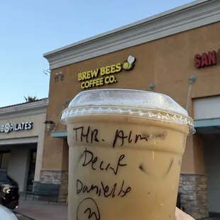 Iced toasted honey bee