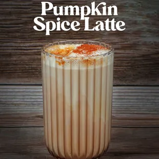 Why settle for less when you can have fall in a cup? Our Pumpkin Spice Latte is the perfect blend of cream and spice.