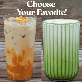 Iced Matcha Lavender Latte