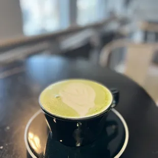 Matcha oat latte