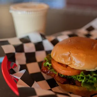 Crispy Chicken Sandwich with Spicy Sauce