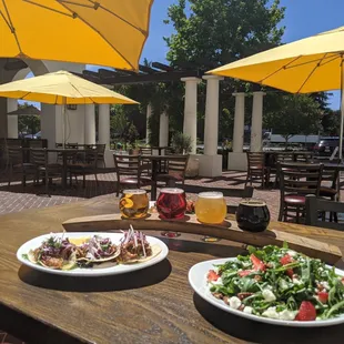 Our large courtyard dining area