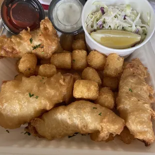 Fish &amp; Chips (Tots instead of fries)