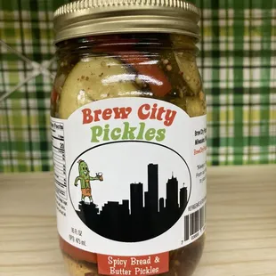 a jar of pickles