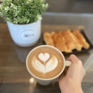 Hot Mocha with Croissant