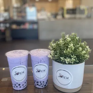 Boba Taro Milk Tea