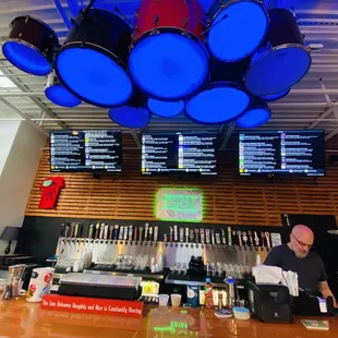 a man behind the bar