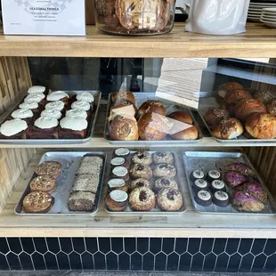 Baked goods, kolaches were good but very doughy