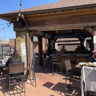 Patio and outside bar