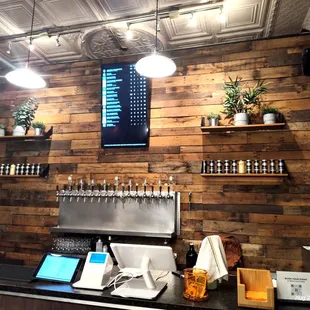 the bar