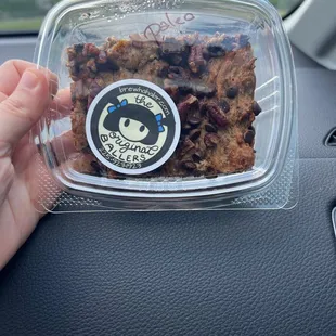 Paleo chocolate chip banana bread. Really hard and dry