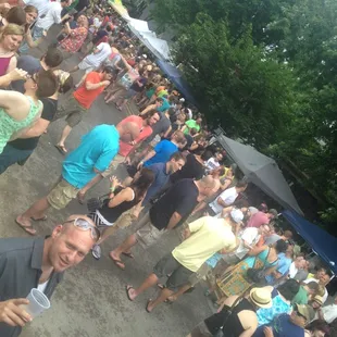Big crowd despite the rain (2013)