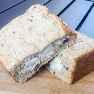 Chicken salad cranberry on 9 grain wheat