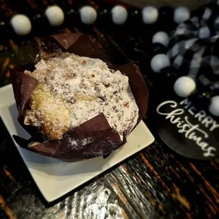 Cinnamon walnut muffin