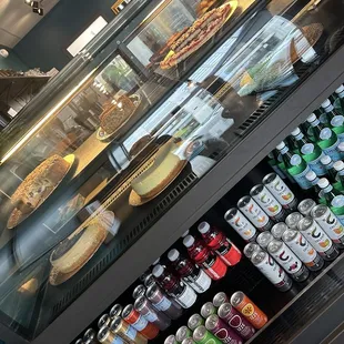 a variety of beverages and pastries