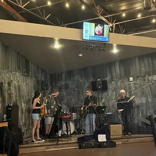 The Stage. Live music here!