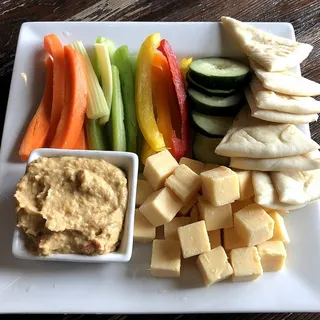 Hummus and Cheese Plate