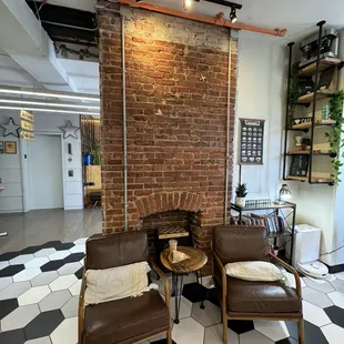 Seating area by register