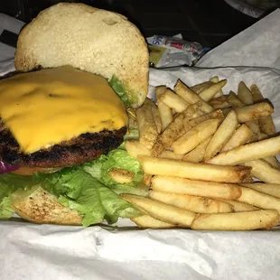 Cheddar burger