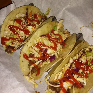 Korean steak tacos.