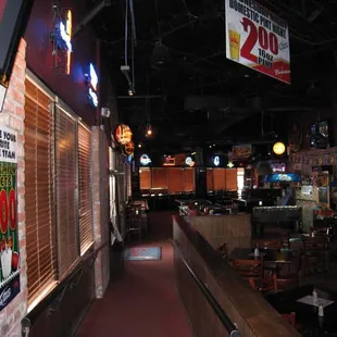 the interior of the bar