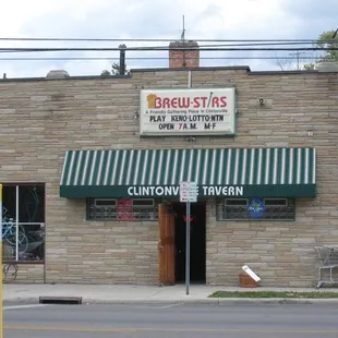 the front of the building