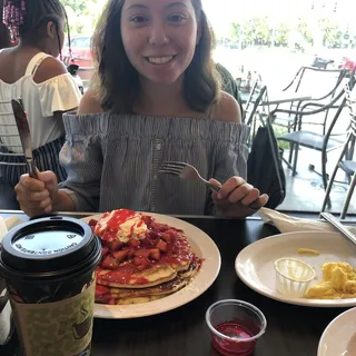 Strawberries Pancakes