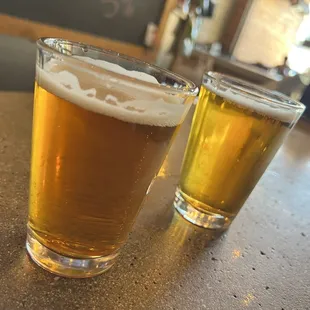 The Brewcaipa and wild parody half pours