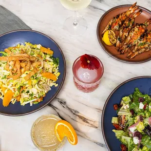 salads, food