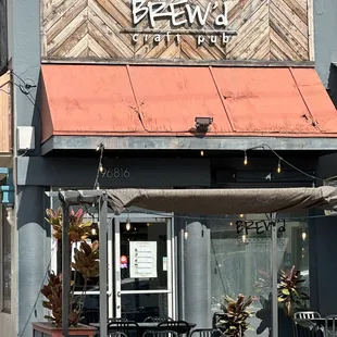 Image of the storefront, taken from the street