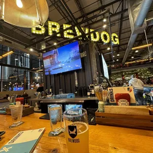 View from the bar