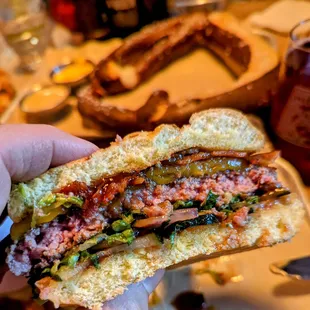 It&apos;s a very delicious burger