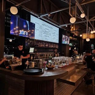Bar menu