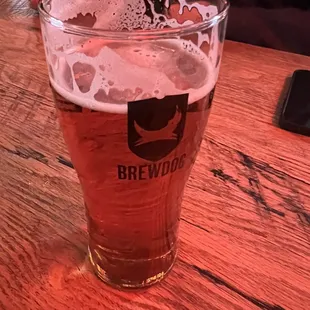 a pint of beer
