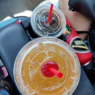 Medium nitro cold with honey, medium Arnold Palmer