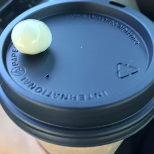 Little coffee bean chocolate on top