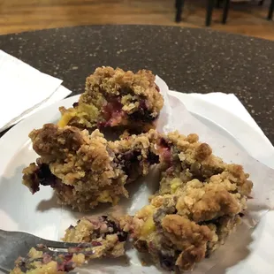 a plate of food on a table