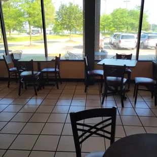 Pick a sunny spot by a window and enjoy a summer special drink or tasty sandwich or wrap.