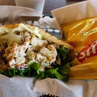 Chicken Salad Pita at Brewed Awakenings