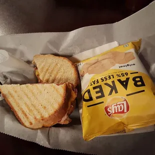 Monterrey Panini with Chips at Brewed Awakenings