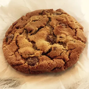 Chocolate chip cookie that was literally the size of my face. And delicious!!!